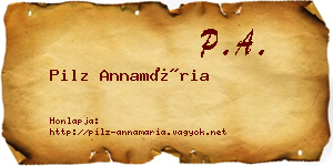 Pilz Annamária névjegykártya